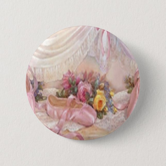 Pretty Ballerina Button (Front)