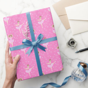 Pretty Ballerina girl Birthday Party Wrapping Paper