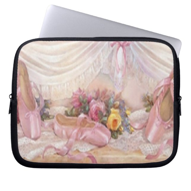 Pretty Ballerina Laptop Sleeve (Front)