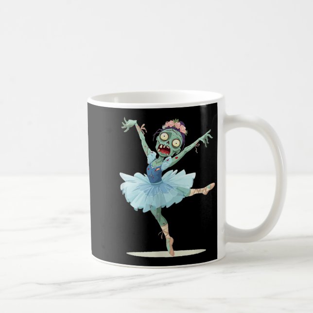 Pretty Ballerina Zombie Costume  Coffee Mug (Right)