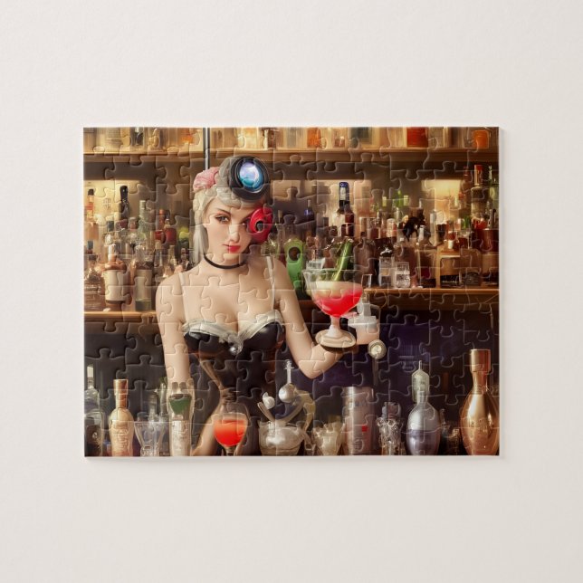 Pretty Bartender Jigsaw Puzzle (Horizontal)