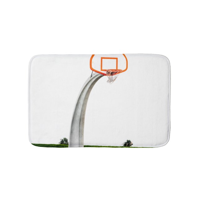 Pretty Basketball Artwork Bath Mat (Front)