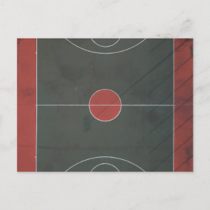 Pretty Basketball Artwork Postcard