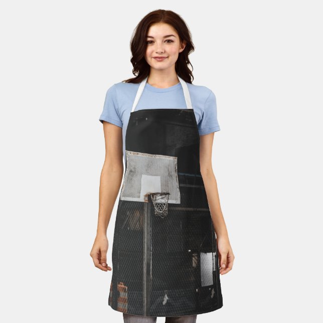 Pretty Basketball Design Apron (Worn)