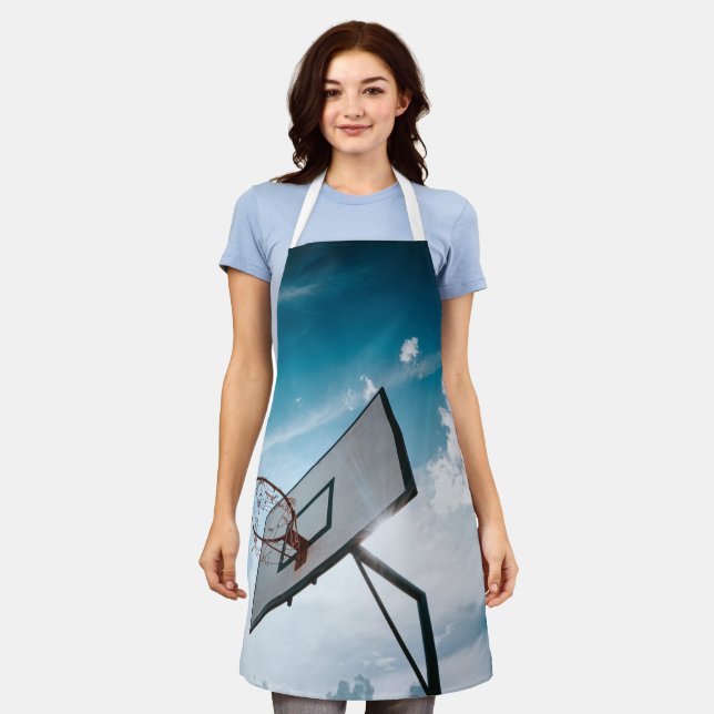 Pretty Basketball Design Apron (Worn)