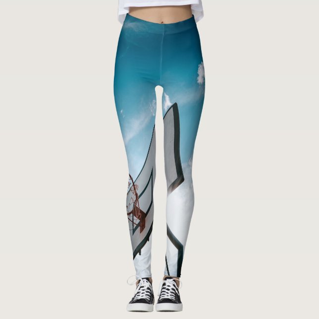 Pretty Basketball Design Leggings (Front)