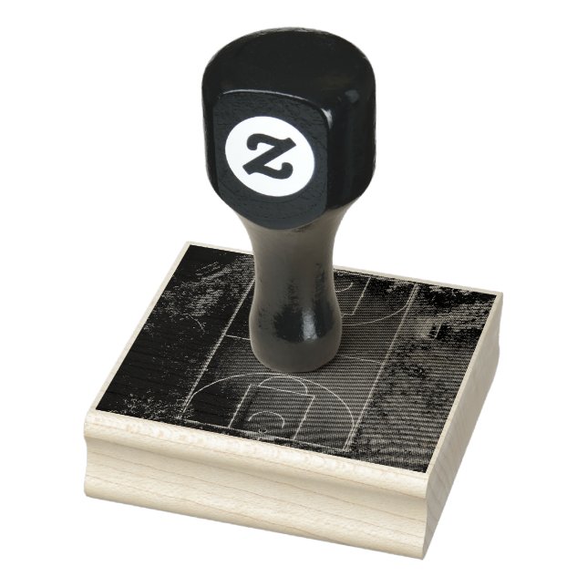Pretty Basketball Rubber Stamp (Stamp)