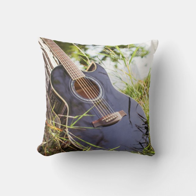 Pretty Bass Guitar Cushion (Front)