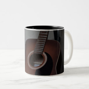 Pretty Bass Guitar Two-Tone Coffee Mug
