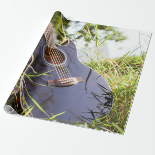 Pretty Bass Guitar Wrapping Paper