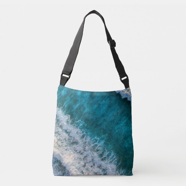Pretty Beach Landscape Crossbody Bag (Front)