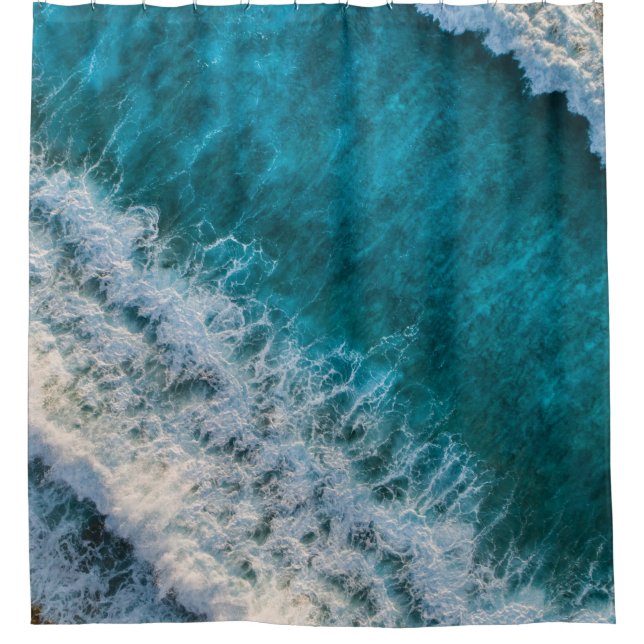 Pretty Beach Landscape Shower Curtain (Front)