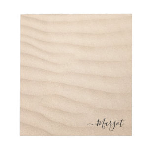Pretty Beach Sand Notepad