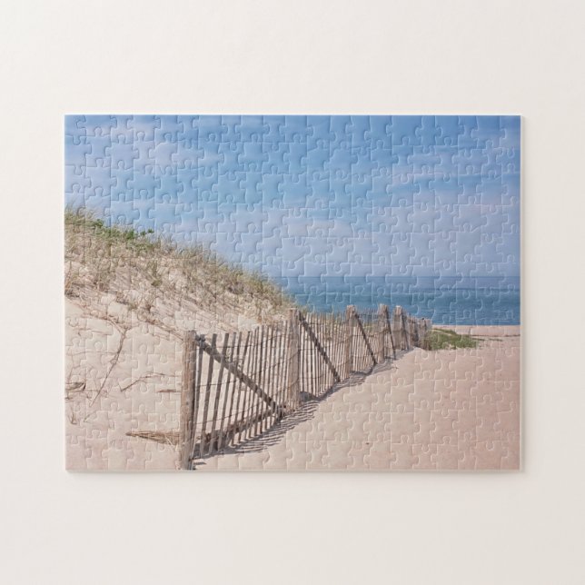 Pretty beach scene at Race Point on Cape Cod Jigsaw Puzzle (Horizontal)