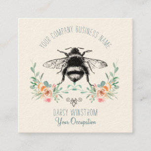 Pretty Bee Floral Business Card