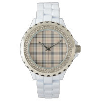 Pretty Beige Plaid Tartan