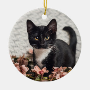 Pretty Bella Rose Ceramic Ornament