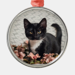 Pretty Bella Rose Metal Ornament