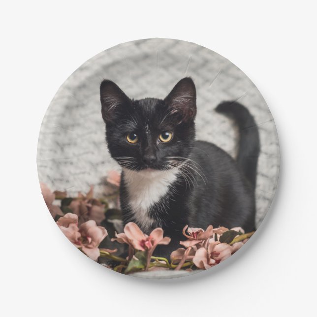 Pretty Bella Rose Paper Plate (Front)