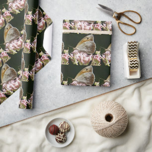 Pretty big butterfly wrapping paper
