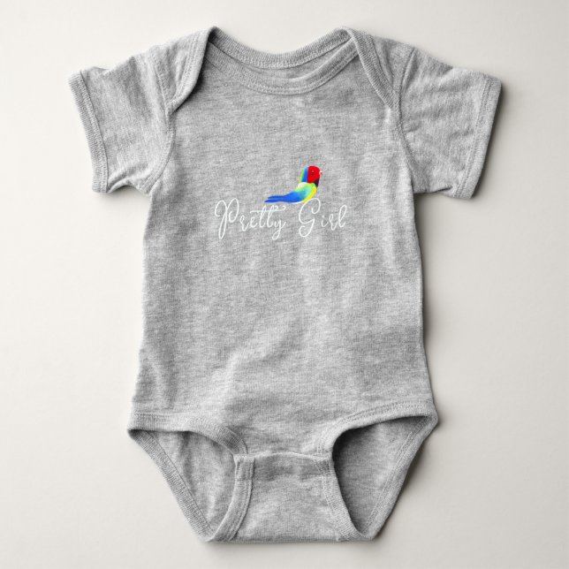 Pretty Bird Baby Bodysuit (Front)