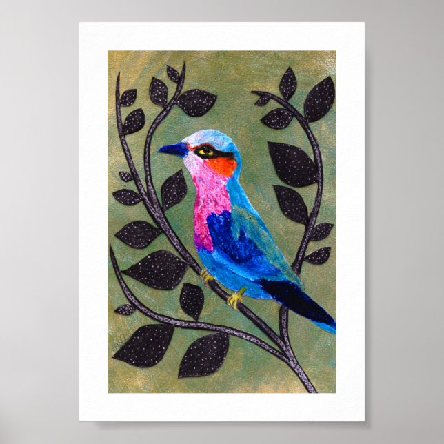 'Pretty Birdie' Archival Print w/ Border (Matte) (Front)