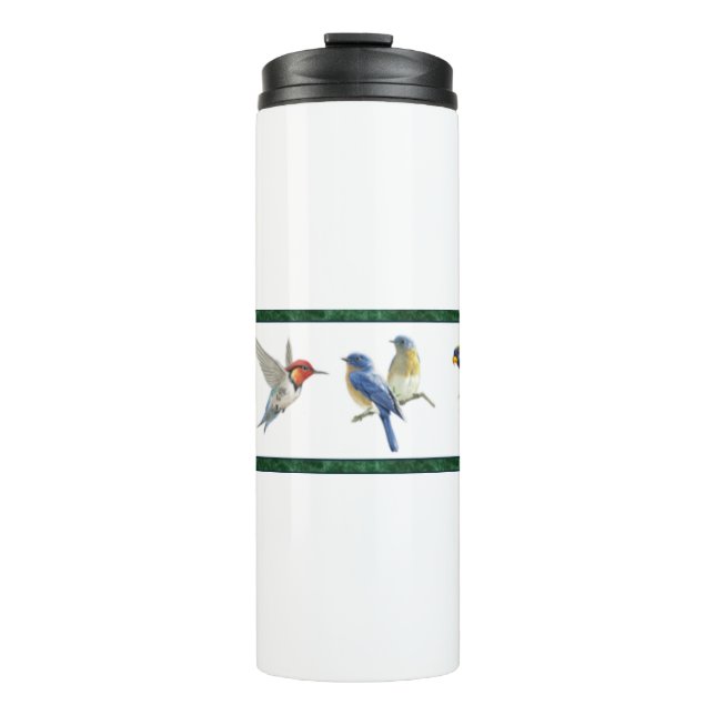 Pretty Birds (Bridget Collection) Thermal Tumbler (Front)