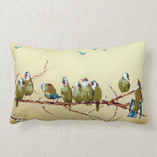 Pretty Birds Vintage Victorian Pillow Throw