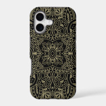 Pretty Black & Gold Mehndi