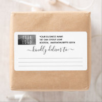 Pretty Black White Kindly Deliver To Logo Shipping