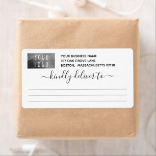 Pretty Black White Kindly Deliver To Logo Shipping