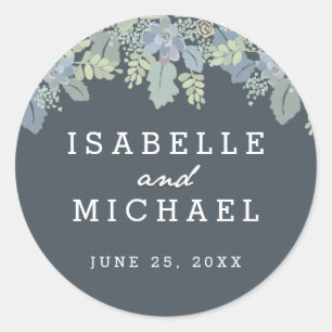 Pretty Blooms Vintage Garden Wedding Seals