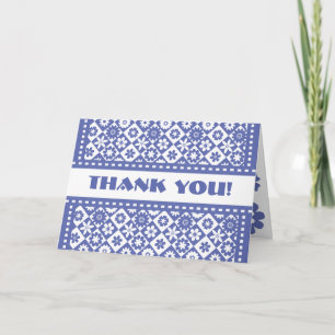 Pretty Blue and White All Occasion Thank You Notes