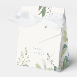 Pretty Blue and White Hydrangea Event Wedding Favour Box