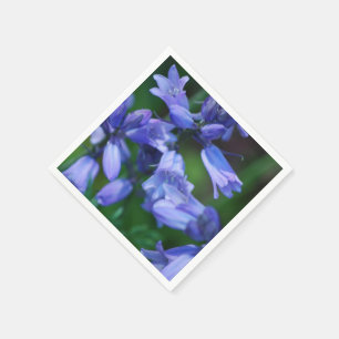 Pretty Blue Bell Flowers Napkin