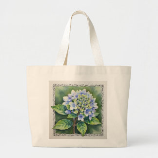 Pretty Blue Bloom Large Tote Bag
