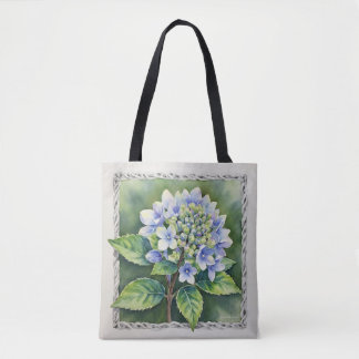 Pretty Blue Bloom Tote Bag