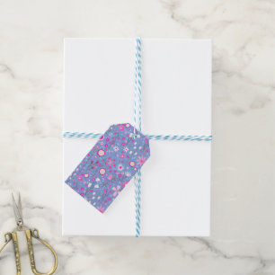 Pretty Blue Botanical Wildflower Floral Gift Tags
