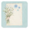 Pretty Blue floral Shabby Scrapbook Embellishment