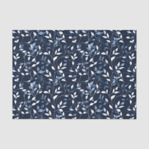 Pretty Blue Florals Decoupage Tissue Paper