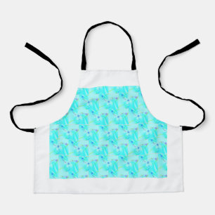 Pretty Blue Flower  Apron