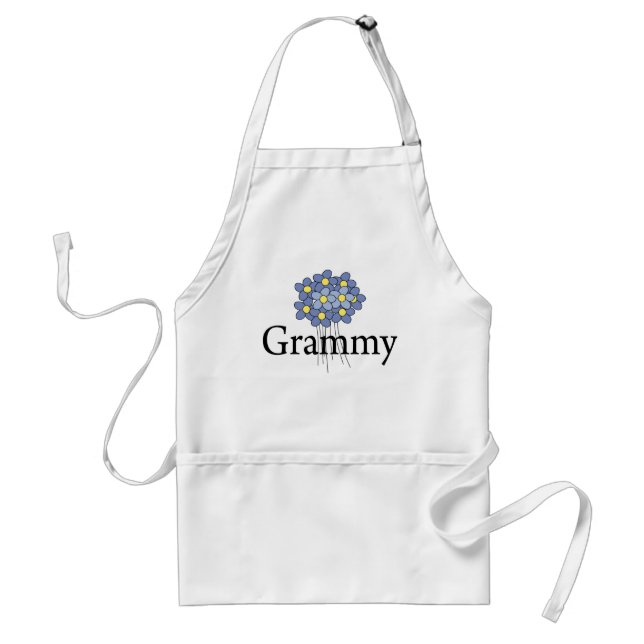 Pretty Blue Flower Grammy T-shirt Standard Apron (Front)