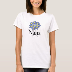 Pretty Blue Flower Nana T-shirt