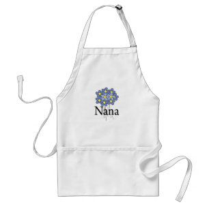 Pretty Blue Flower Nana T-shirt Standard Apron