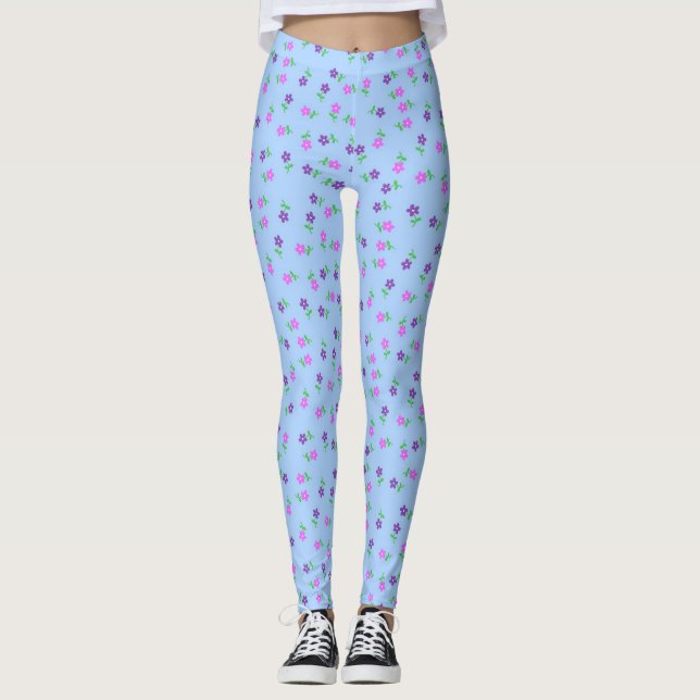 Pretty Blue leggings (Front)