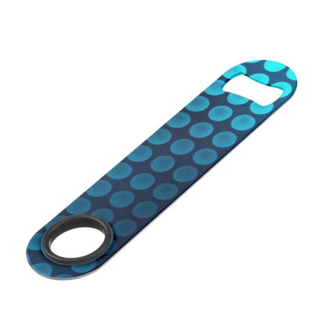 pretty blue neon speed bottle opener (Back Angled)