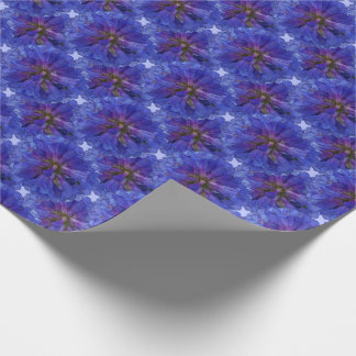 Pretty Blue Penstemons Pattern  Wrapping Paper