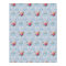Pretty Blue Ribbons Rose Floral Vintage Wallpaper