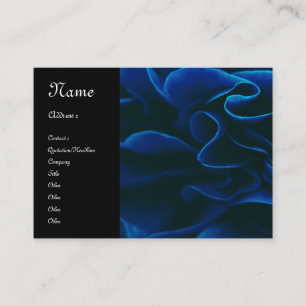 Pretty blue rose business card