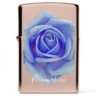 Pretty Blue Rose Flower Personalised Classic